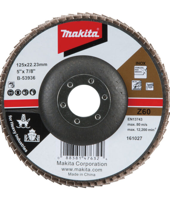 Disque à lamelles MAKITA B-53936 ‘Z’ 125/22,23 Grain 60