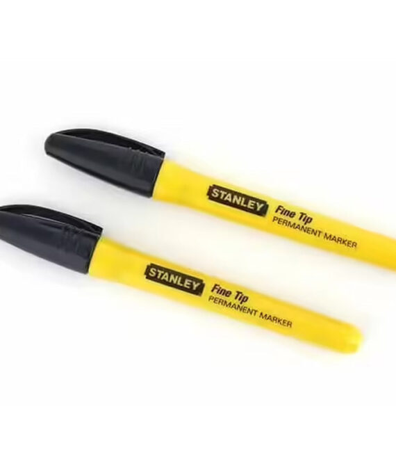 Marqueur noir pointe fine – carte 2 pièces – STANLEY – 0-47-316