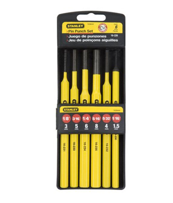 Jeu de Chasse-goupilles STANLEY 4-18-226 6 pièces