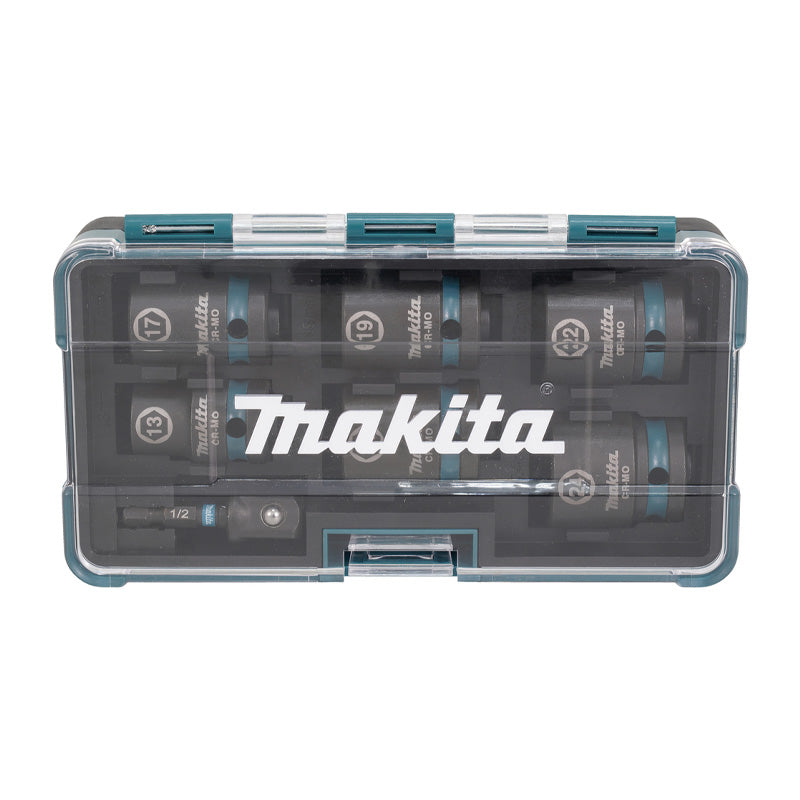 Coffret de 6 douilles MAKITA IMPACT BLACK + Adaptateur HEXA 1/4''E-16592 - Image 4