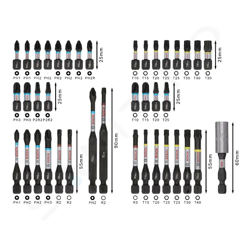 Coffret de vissage Bosch Pro impact 44 pièces - Image 2