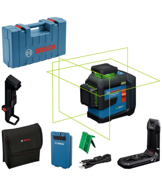 Laser lignes BOSCH GLL 80-33 G – 0 601 065 501 Professional – Livré avec coffret de transport et accessoires