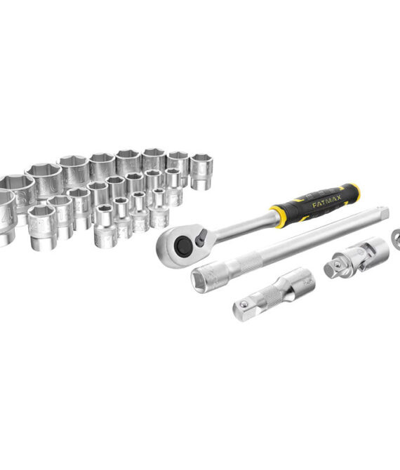 Coffret de douilles stakbox l – 1/2’’ – jeu de 26 pcs – fatmax – STANLEY – FMMT98103-1