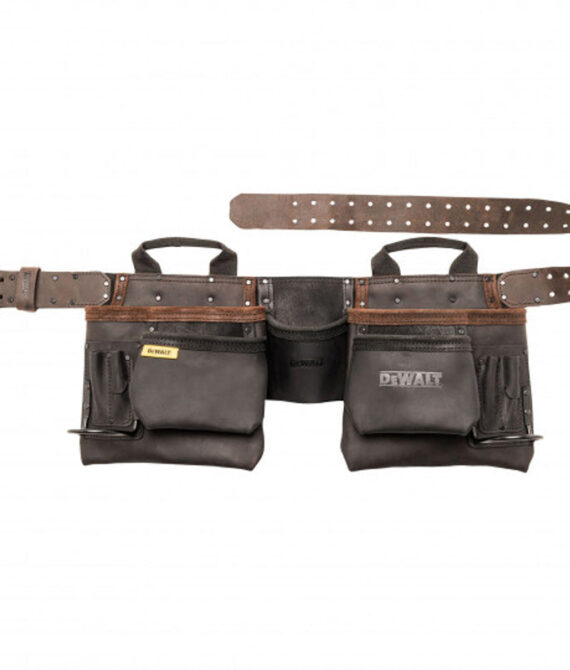 Ceinture cuir porte-outils renforcée – 11 poches DEWALT DWST50112-1