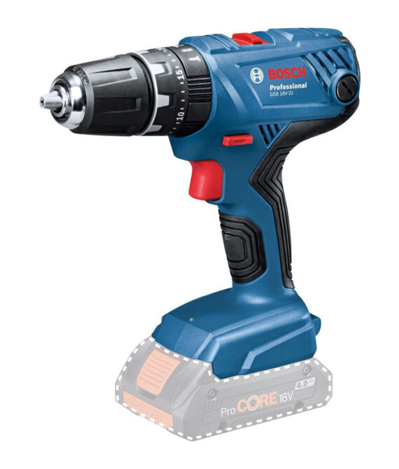 Perceuse-visseuse à percussion BOSCH GSB 18V-21 – 06019H1B02 Professional (vendu sans batterie)