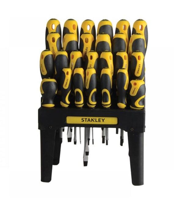 Jeu de tournevis avec présentoir 26 pièces STANLEY – STHT0-62142