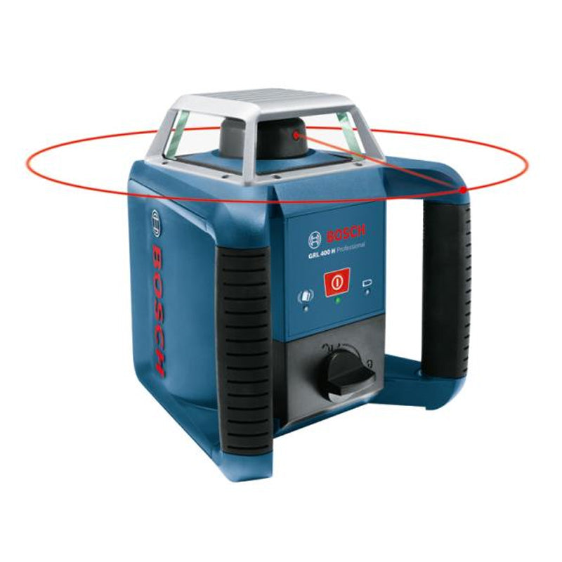 Laser rotatif BOSCH GRL 400 H + Cellule de réception LR 45 + Batteries NiMH en L-Boxx - Image 2
