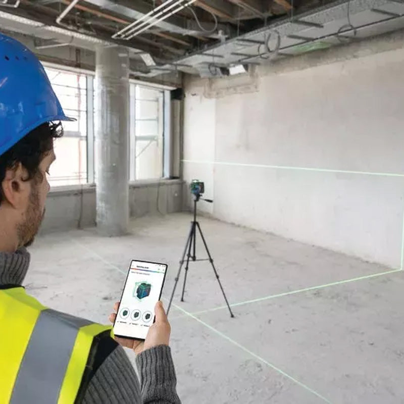 Laser lignes BOSCH GLL 12V-100-33 CG + pince DK 20 + Batterie GBA 12V 2.0Ah en L-Boxx - Image 2