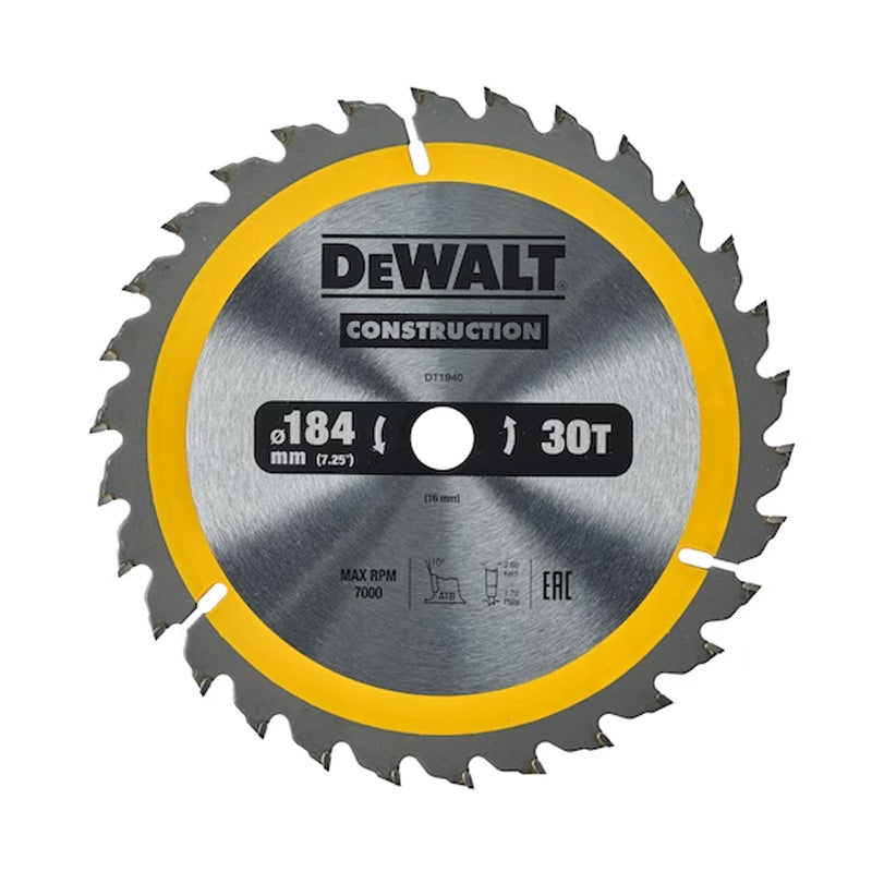 Lame de scie circulaire portative DEWALT Carbure Construction - Image 2