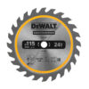 Lame de scie circulaire sans fil DEWALT DT20420-QZ Carbure Construction Ø115x9,5mm, 24 dents