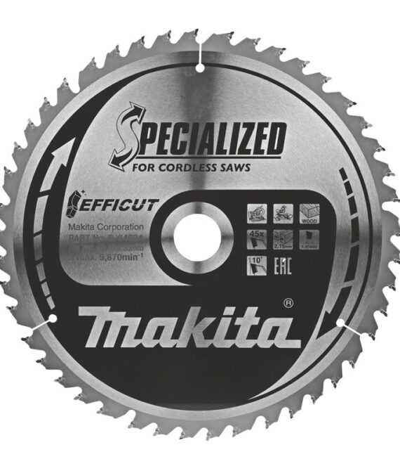 Lames carbure ‘EFFICUT’ pour bois, pour scies radiales à batterie MAKITA