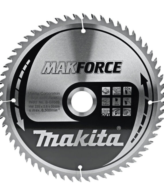 Lames carbure ‘MakForce’, pour bois, pour scies circulaires MAKITA