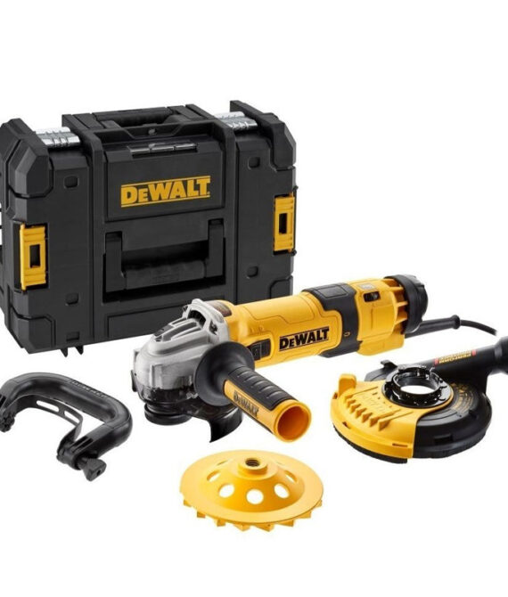 Meuleuse 125 mm 1500W – vitesse variable DEWALT DWE4257KT-QS avec kit de surfaçage