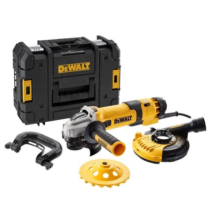 Meuleuse 125 mm 1500W - vitesse variable DEWALT DWE4257KT-QS avec kit de surfaçage