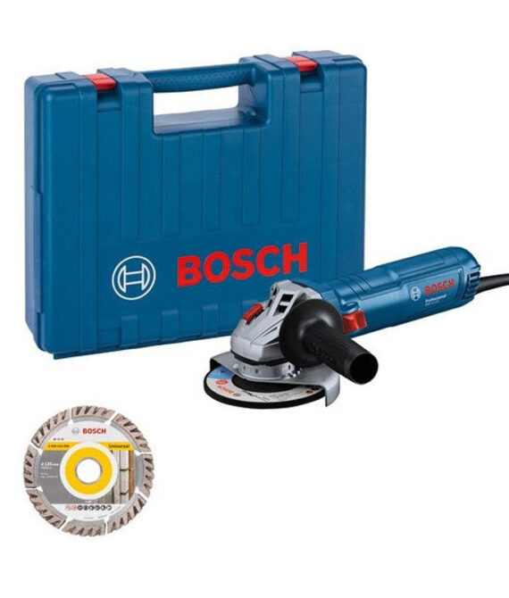 Meuleuse angulaire BOSCH GWS 12-125 – 0 601 3A6 102 Professional – Livré avec coffret de transport