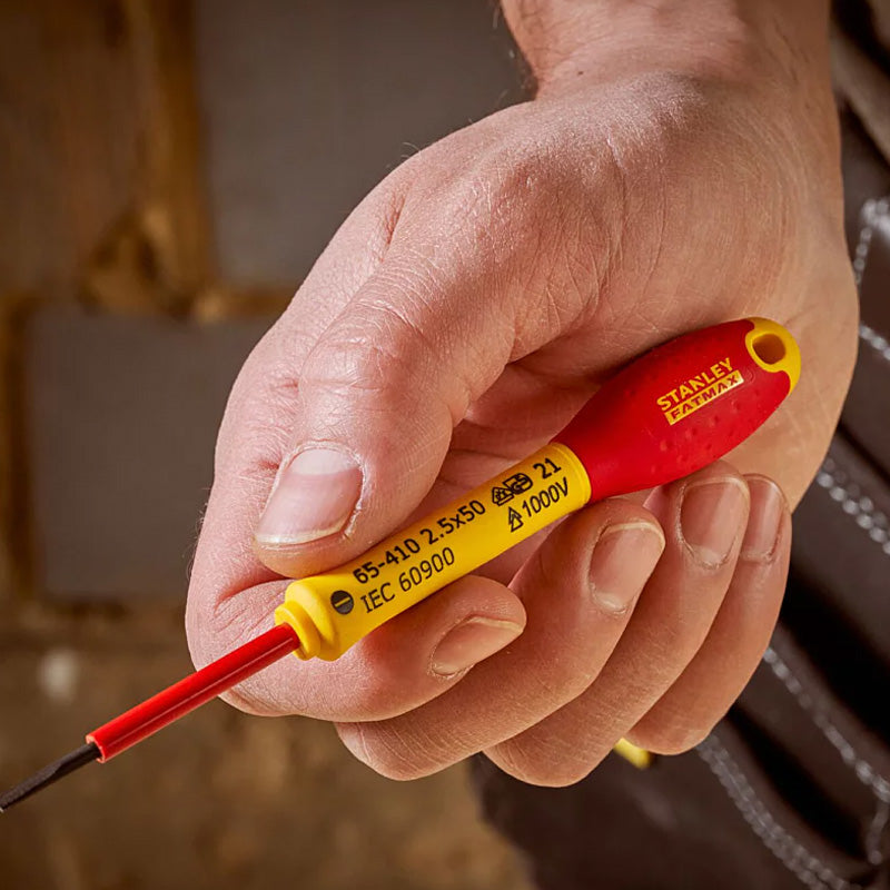 Tournevis électricien isolé 1000v 3,5x75mm fatmax - STANLEY - 1-65-411 - Image 5