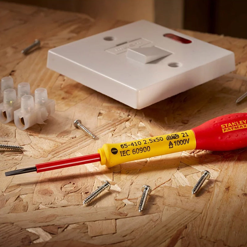 Tournevis électricien isolé 1000v 3,5x75mm fatmax - STANLEY - 1-65-411 - Image 7