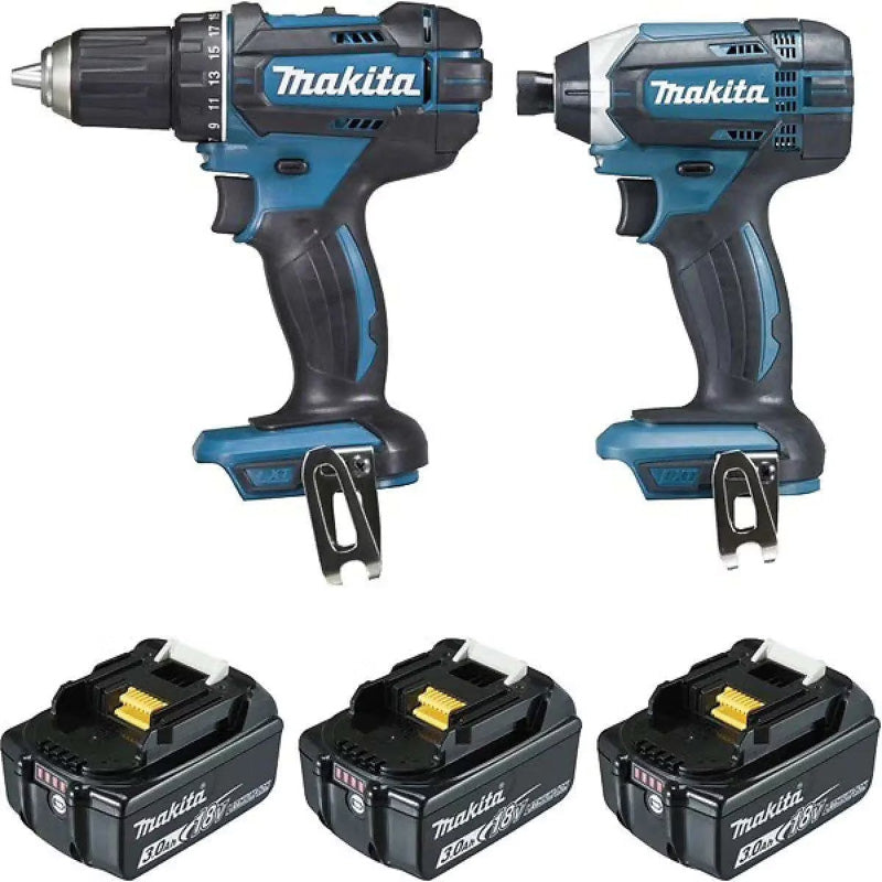 Pack 2 outils MAKITA DLX2127J1 (DDF482+DTD152+BL1830×3+DC18RC+MAK3) - Image 2