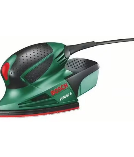 Ponceuse multi BOSCH DIY PSM 80 A avec feuilles abrasives et coffrets