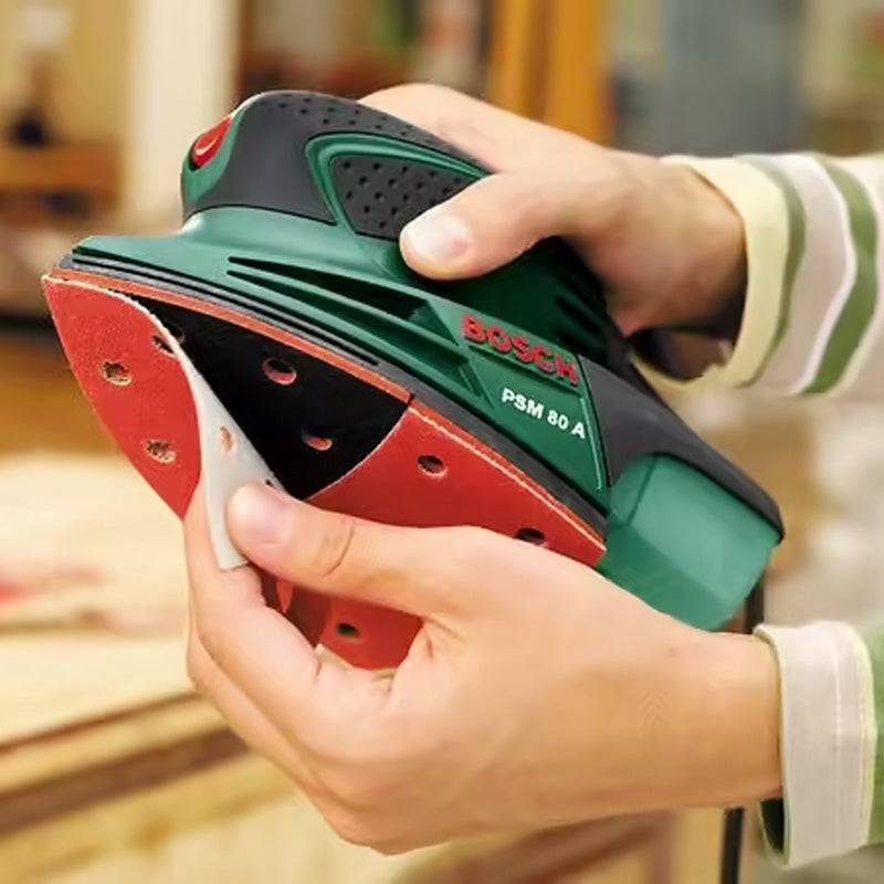 Ponceuse multi BOSCH DIY PSM 80 A avec feuilles abrasives et coffrets - Image 3