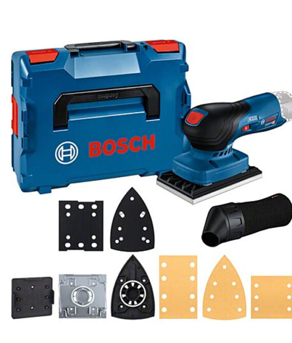 Ponceuse vibrante sans-fil BOSCH GSS 12V-13 – 0 601 9L0 001 Professional (vendu sans batterie) en L-BOXX avec accessoires