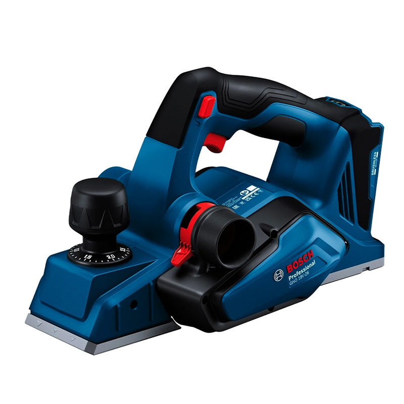Rabot 82mm 18V BOSCH GHO 18V-26 solo L-Boxx, butée et sac à poussière - Image 2