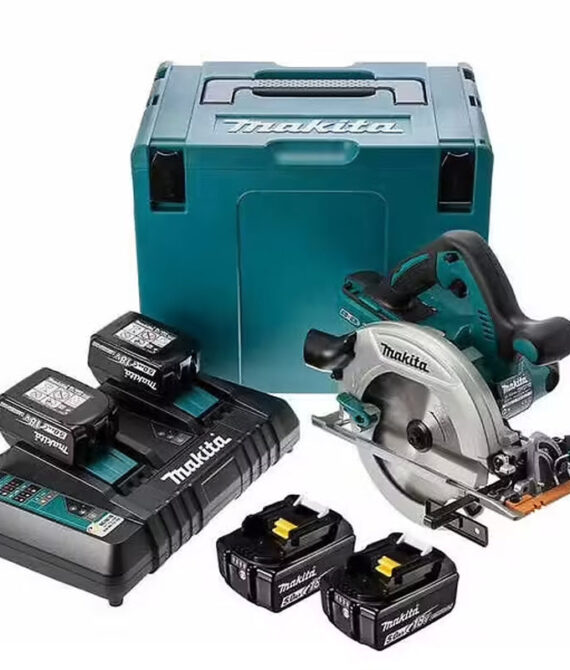 Scie circulaire Ø 190 mm 4x5Ah 36V LXT ® MAKITA DHS710PT4J en coffret et chargeur double
