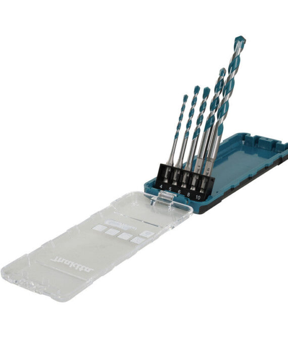 Coffret de 5 forets Multi-matériaux HEXA 1/4′ MAKITA E-16732