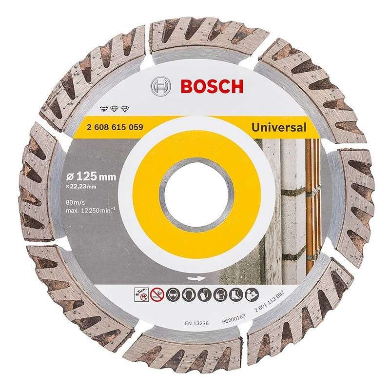 Disques à Tronçonner diamantés Standard Universal 125 x 22 mm BOSCH 2608615059 - Image 2