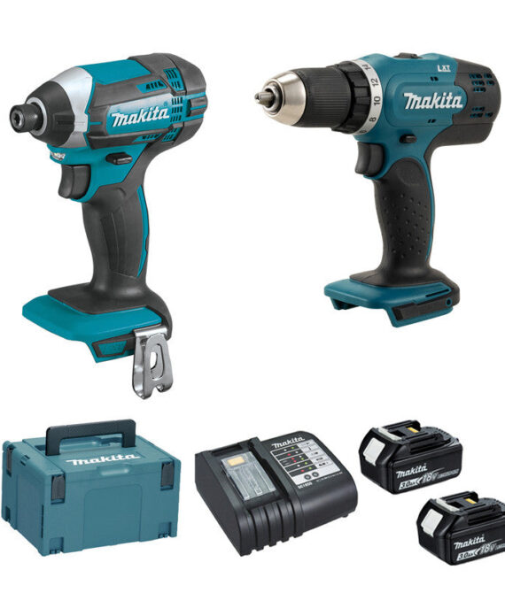 Ensemble de 2 machines 18 V Li-Ion MAKITA DLX2141JX2 3 Ah (DTD152 + DDF453)