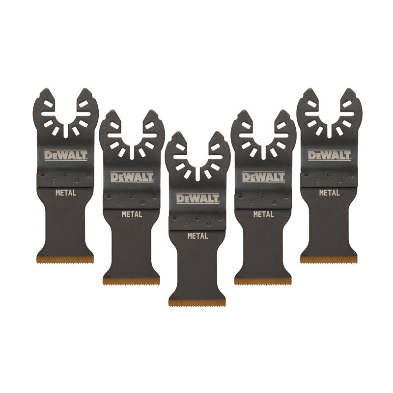 Jeu de 5 lames pour métal DEWALT DT20727-QZ - 30x43mm - pour multi-cutter