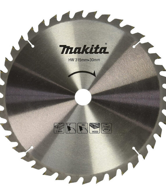 Lame carbure ”Standard” MAKITA JM27170005 pour bois, pour scie sur table 2712, 315x30x40 Dents