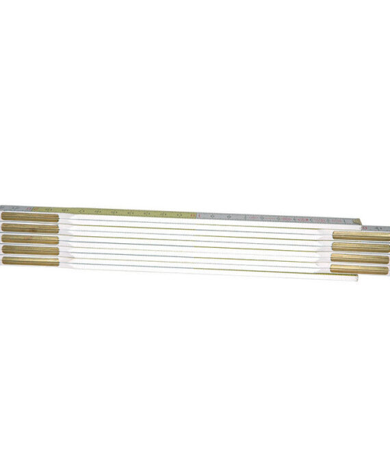 Mesure pliante bois blanc-jaune STANLEY 0-35-458  2 m x 17 mm