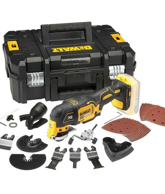 Outil multi-cutter oscillant 18V DEWALT DCS355NT-XJ Brushless avec coffret et 32 accessoires