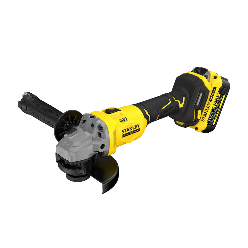 Meuleuse D'Angle 125 mm Brushless Lithium 18V - 1 Batterie 4 Ah En Kit Pro-Stack - SFMCG710M1T-QW STANLEY FATMAX V20 - Image 2