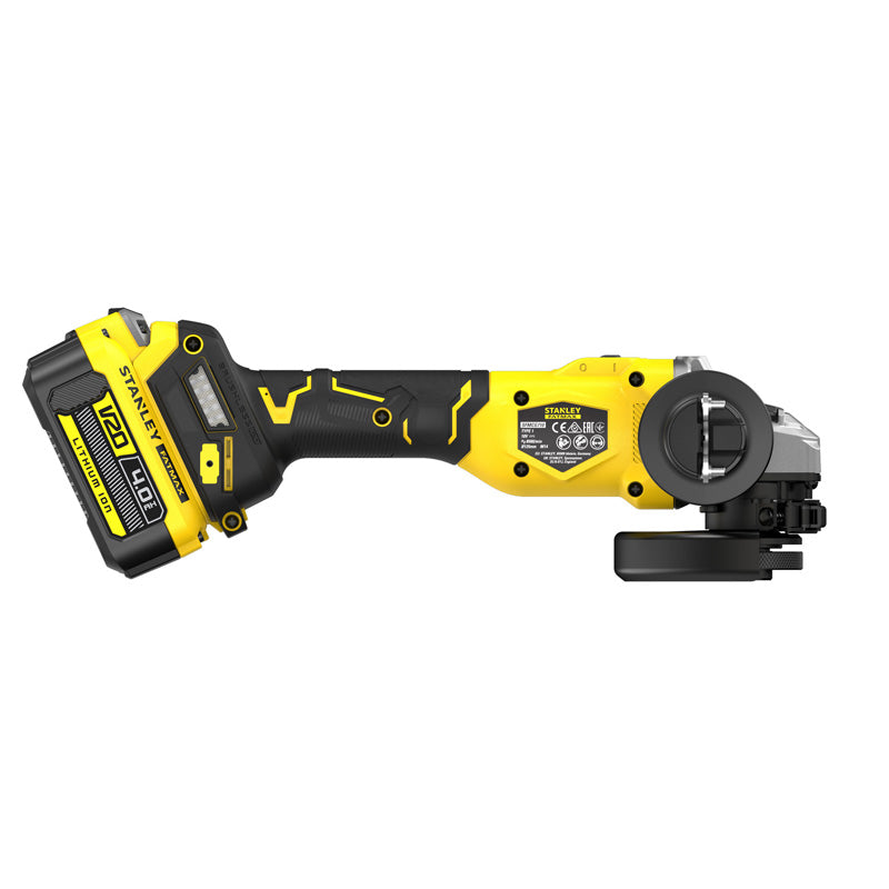 Meuleuse D'Angle 125 mm Brushless Lithium 18V - 1 Batterie 4 Ah En Kit Pro-Stack - SFMCG710M1T-QW STANLEY FATMAX V20 - Image 3
