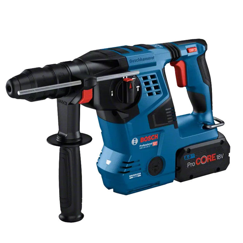 Perforateur SDS-PLUS BOSCH GBH 18V-28 CF Professional 0611921002 avec 2 Batteries ProCore 8Ah + Chargeur GAL1880 CV en L-BOXX - Image 2
